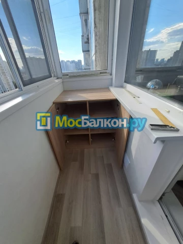 Шкаф на балкон купить в Фрязино на заказ недорого от МосБалкон