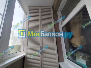 Шкаф на балкон купить в Фрязино на заказ недорого от МосБалкон