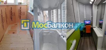Заказать балкон в Фрязино цена от 1320 руб | Остекление балконов и лоджий МосБалкон