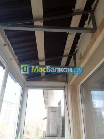 Крыша на балконе в Фрязино монтаж и ремонт по выгодной цене от МосБалкон