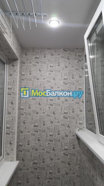 Отделка балкона панелями