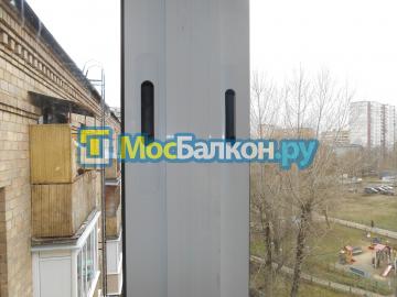 Холодное остекление на последнем этаже "хрущевки"