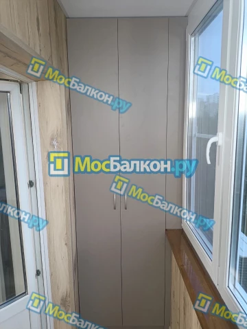 Шкаф на балкон купить в Фрязино на заказ недорого от МосБалкон