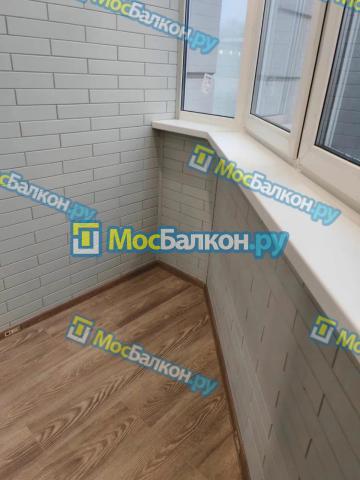  ОТДЕЛКА БАЛКОНА СТЕНОВЫМ ПАРКЕТОМ (ЛИПА)