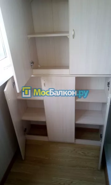 Шкаф на балкон купить в Фрязино на заказ недорого от МосБалкон