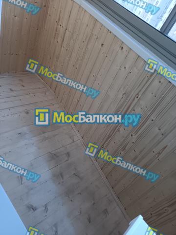 ОТДЕЛКА ЛОДЖИИ ФОРМА ЛОДОЧКА ДЕРЕВЯННОЙ ВАГОНКОЙ
