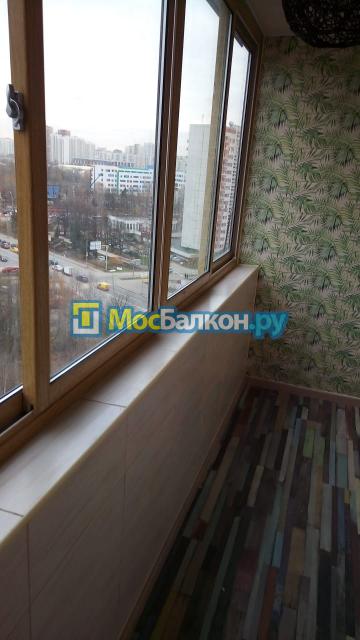 Обшивка лоджии плиткой